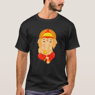 Ganesh Symbol Yoga Hindu Mannen Kind Hindu Medit T-shirt