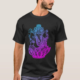 Ganesh Symbol Yoga Hindu Mannen Vrouwen Elephant M T-shirt
