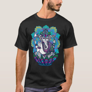 Ganesh Symbol Yoga Hindu Mannen Vrouwen Meditatie T-shirt