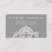 Ganesh Visitekaartjes (Achterkant)