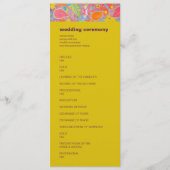 Ganesh Wedding Program yellow Programma (Voorkant)