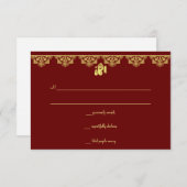 Ganesh Wedding RSVP-kaarten RSVP Kaartje (Voorkant / Achterkant)