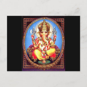 Ganesha (ग णे श) Indische olifant Briefkaart