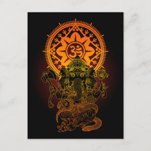 Ganesha 02 briefkaart