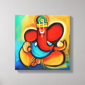 Ganesha abstract canvas afdruk (Voorkant)