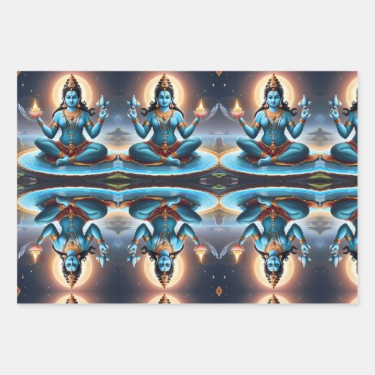 Ganesha, beschermheer van de kunsten en wetenschap inpakpapier vel (Voorkant 2)