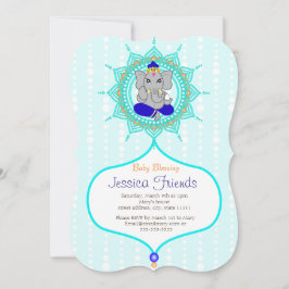 Ganesha boy Baby shower 5" x 7" uitnodigingskaart Kaart