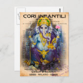 Ganesha Briefkaart (Voorkant / Achterkant)