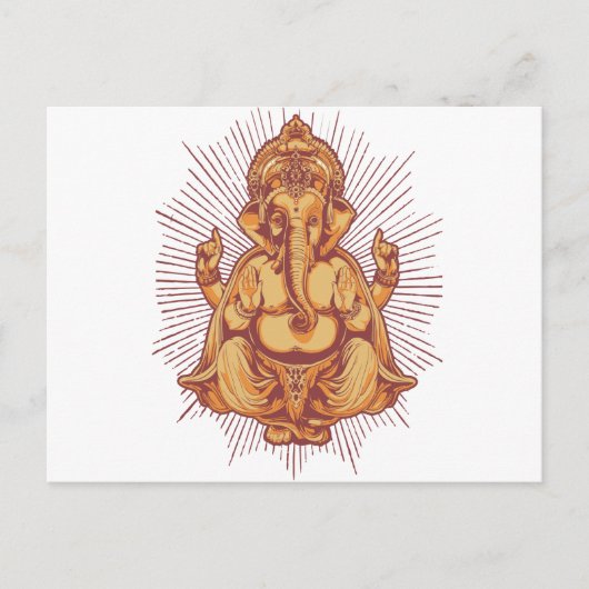 Ganesha Briefkaart (Voorkant)