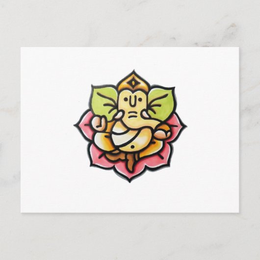 Ganesha Briefkaart (Voorkant)