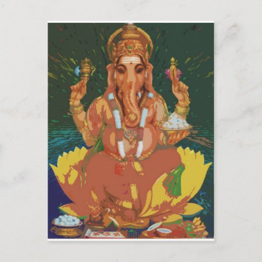 Ganesha Briefkaart (Voorkant)