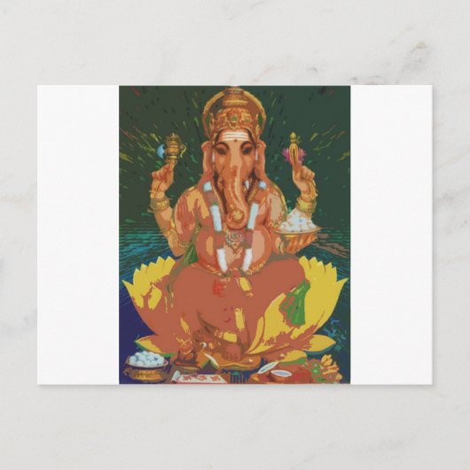 Ganesha Briefkaart (Voorkant)