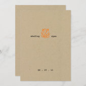 Ganesha bruiloft uitnodiging (Voorkant / Achterkant)