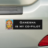 Ganesha Bumpersticker - Versie 4 (Op auto)