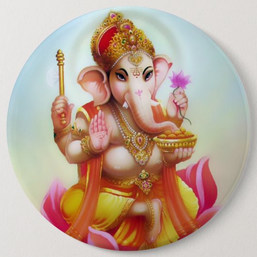 Ganesha Button - Versie 10 (Voorkant)
