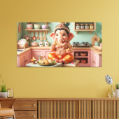 Ganesha Canvas Afdruk (Insitu (Woonkamer))