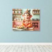 Ganesha Canvas Afdruk (Insitu (Houten vloer))