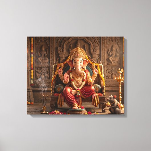 Ganesha Canvas Afdruk (Voorkant)