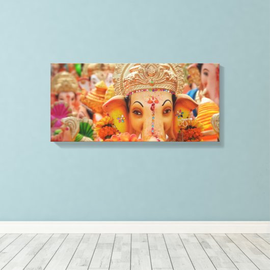 Ganesha Canvas Print (Insitu (Houten vloer))