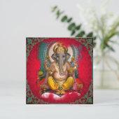 GANESHA - Carte, Salutation, Invitation (Debout devant)