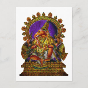 Ganesha Deva antiek   Maak uw eigen achtergrond Briefkaart