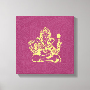 Ganesha divinité hindoue toile art mural