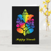 Ganesha - Diwali Kaart (Gele Bloem)