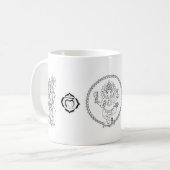 Ganesha et tasse de café de déesses (Devant gauche)