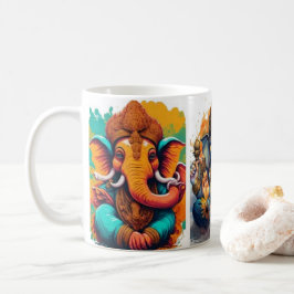 Ganesha, ganesh, ganapati verwijderen van obstakel koffiemok