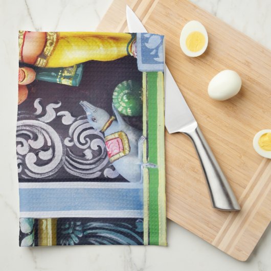 Ganesha God Statue Kitchen Towel Theedoek (Quarter Fold)