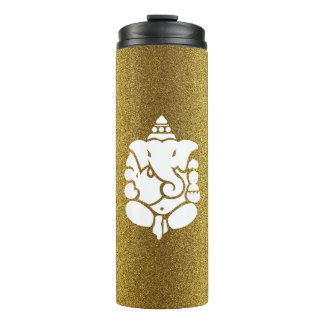Ganesha Gouden Glitter Ontwerp Thermosbeker