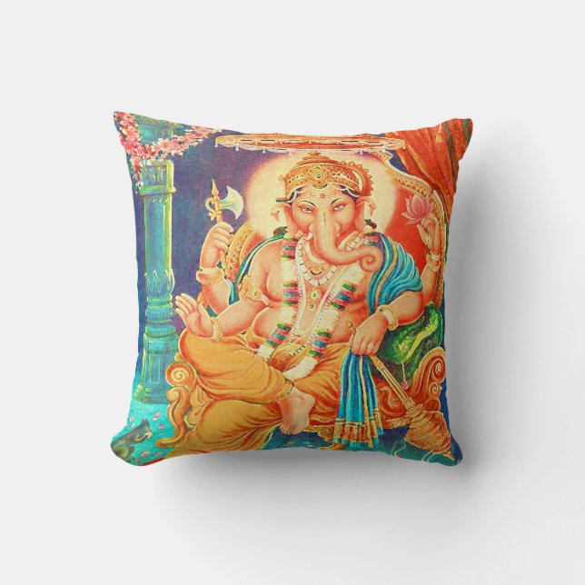 Ganesha  Hindu Deity Spritual Kussen (Voorkant)