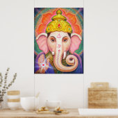 Ganesha Hindu Elephant Poster (Keuken)