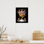 Ganesha Hinduism Elephant God Poster (Keuken)