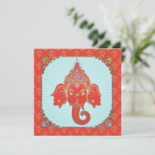 GANESHA Indian God - Carte d'invitation (Debout devant)