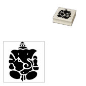 Ganesha kunststempel 	rubberstempel (Gestempeld)