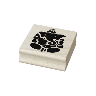 Ganesha kunststempel 	rubberstempel