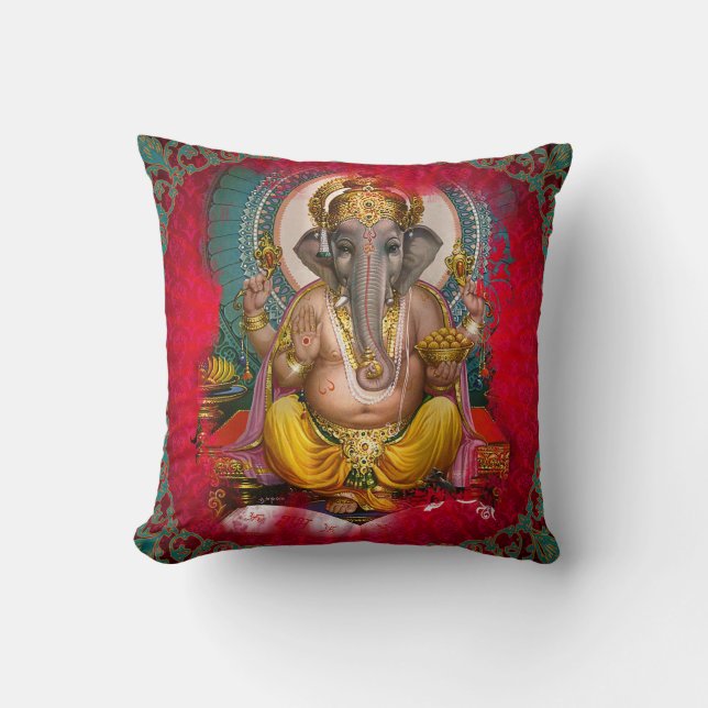 Ganesha - Kussen (Voorkant)