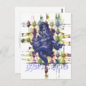 GANESHA | Maak uw eigen achtergrond Briefkaart (Voorkant / Achterkant)