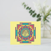Ganesha Mandala Briefkaart (Staand voorkant)