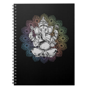 Ganesha Mandala Hindoe Yoga Spirituele Olifant Notitieboek