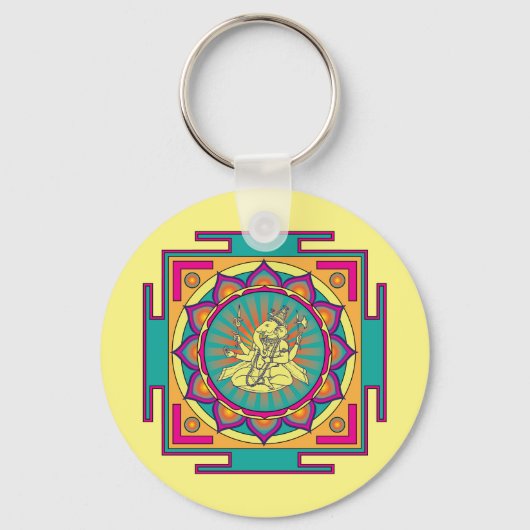 Ganesha Mandala Sleutelhanger (Voorkant)