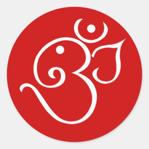 Ganesha Om Style Design Ronde Sticker