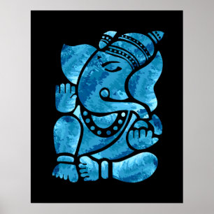 Ganesha Painting Poster