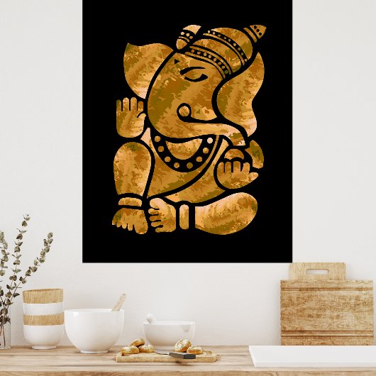 Ganesha Painting Poster (Keuken)