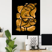 Ganesha Painting Poster (Thuiskantoor)