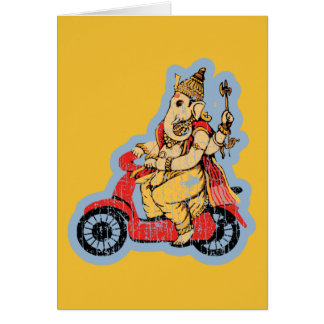 Ganesha Riding a Scooter