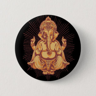 Ganesha Ronde Button 5,7 Cm