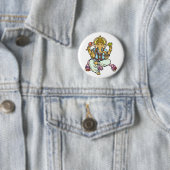 Ganesha Ronde Button 5,7 Cm (In situ)