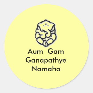 Ganesha Ronde Sticker